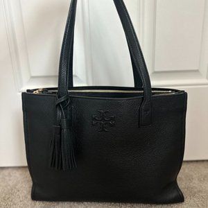 Tory Burch Black Leather Tote